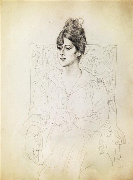 Pablo Picasso Oil Paintings Portrait Of Madame Patri